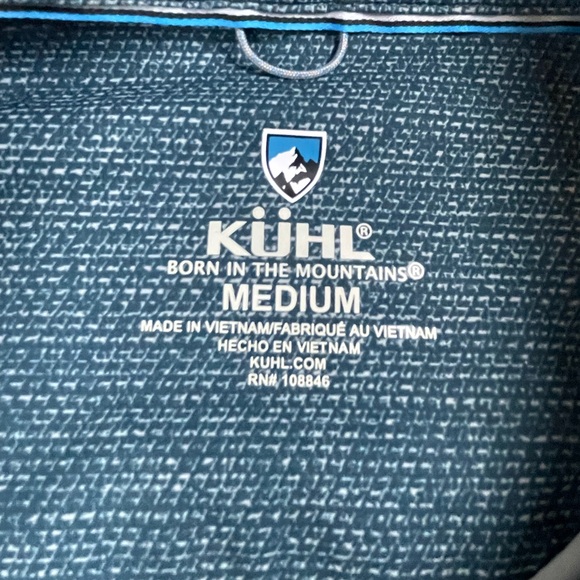 Kuhl Men’s Blue Button Down Quick Dry Performance Shirt Medium - Picture 3 of 10